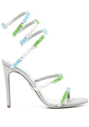 René Caovilla crystal embellishment sandals - Grey