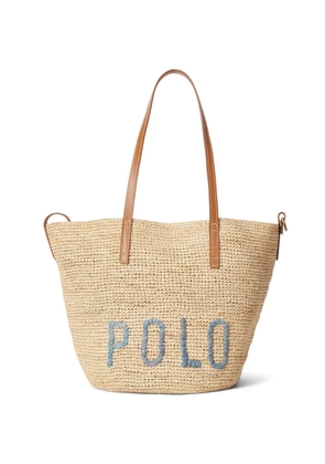 Polo Ralph Lauren embroidered tote bag - Neutrals
