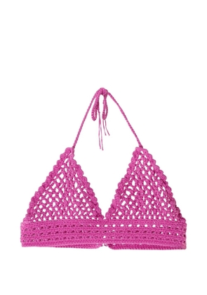 Saiid Kobeisy crochet tailored top - Pink
