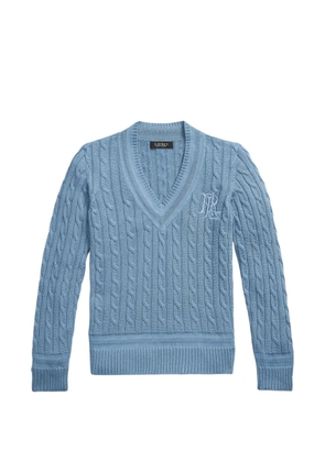 Polo Ralph Lauren cable-knit V-neck sweater - Blue