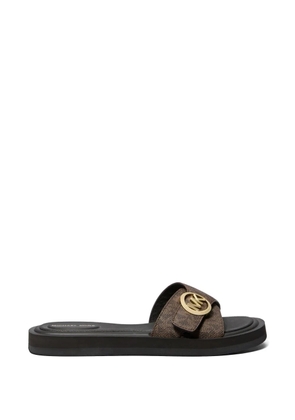 Michael Kors logo pool slide - Brown