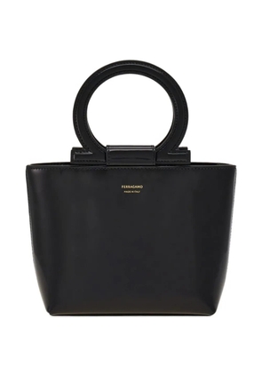 Ferragamo mini Gancini-handle handbag - Black