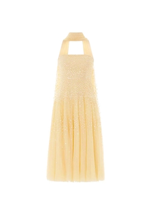 Needle & Thread Sunrise sequined strapless midi dress - Yellow