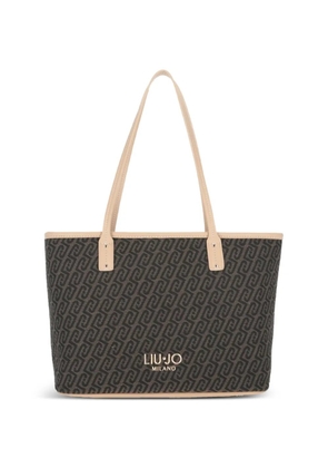 LIU JO pattern tote bag - Brown