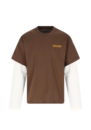 DICKIES Payson longsleeved print T-shirt - Brown