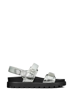 Tory Burch Mellow logo-detail sandals - Silver