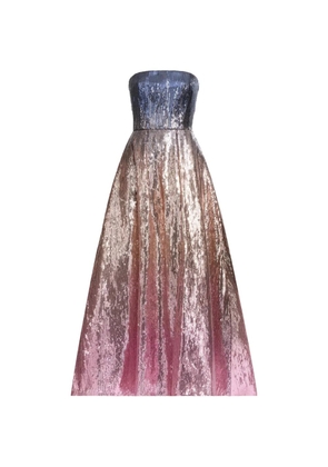 Elie Saab sequin-embellishment maxi dress - Pink