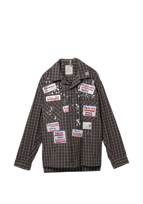 Maison MIHARA YASUHIRO all-over graphic print shirt - Grey