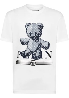 Philipp Plein Teddy Bear cotton T-shirt - White