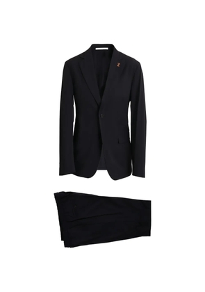 Pal Zileri logo-pin two-piece suit - Black