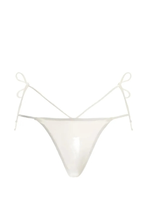 Agua By Agua Bendita Portola tie bikini bottoms - White
