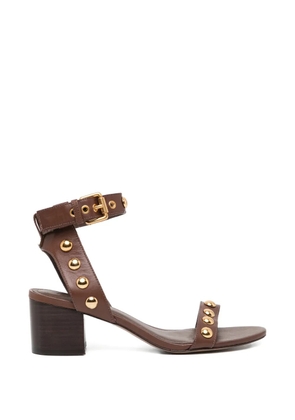 FARM Rio 55mm stud-embellished sandals - Brown