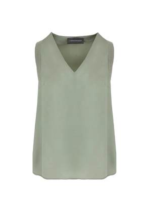 Lorena Antoniazzi V-neck sleeveless top - Green