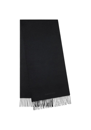 Corneliani fringed scarf - Black