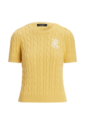 Polo Ralph Lauren cable-knit short-sleeves top - Yellow