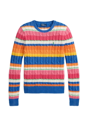 Polo Ralph Lauren striped cable-knit sweater - Blue