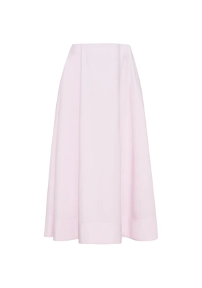Adam Lippes Rene cotton poplin skirt - Pink