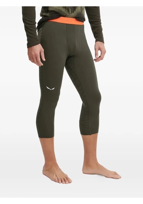 Salewa logo-print leggings - Green