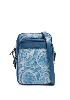 Versace Barocco-print crossbody bag - Blue