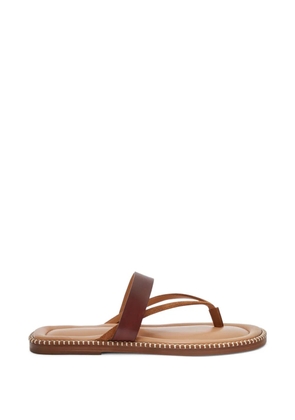 DRIES VAN NOTEN stitched leather sandals - Neutrals