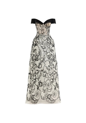 Gemy Maalouf off-shoulder maxi dress - White