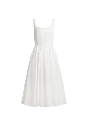 12 STOREEZ square-neck midi dress - White