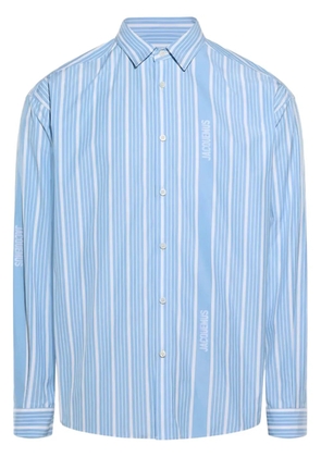 Jacquemus stripe-pattern shirt - Blue