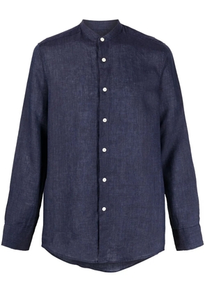 Frescobol Carioca collarless button-up shirt - Blue