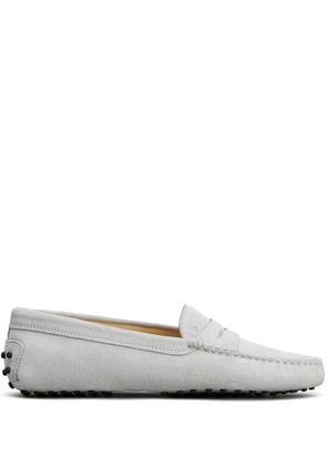 Tod's leather loafers - Grey