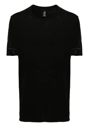 Thom Krom decorative-stitching fine-knit T-shirt - Black