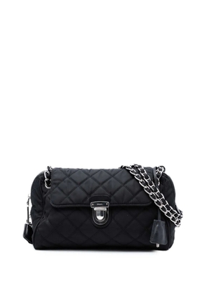 Prada Pre-Owned 2010-2025 Impuntu Tessuto Chain Flap crossbody bag - Black
