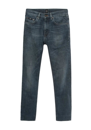 BOSS whiskering-effect jeans - Blue