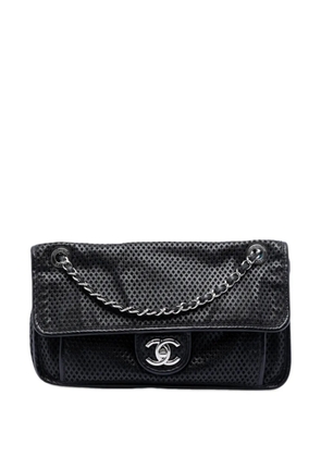 CHANEL Pre-Owned 2012-2013 Medium Perforated Lambskin Up In The Air Flap shoulder bag - Black