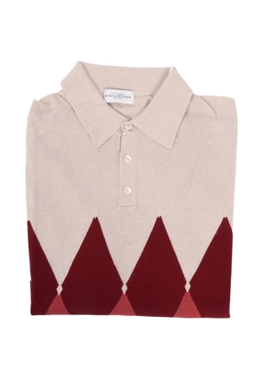 Ballantyne argyle-pattern short-sleeves polo shirt - Pink