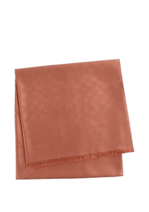 Gucci GG frayed scarf - Orange