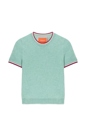La DoubleJ ribbed trim T-shirt - Green