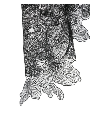 Patrizia Pepe floral-lace pareo - Black
