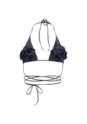 Magda Butrym foral-motif bikini top - Blue