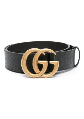 Gucci Double G-buckle leather belt - Black
