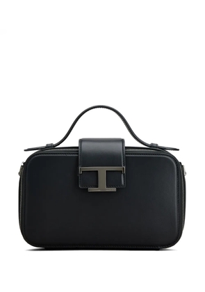 Tod's T-plaque leather camera bag - Black