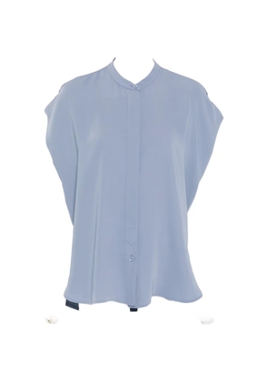 Herno band-collar sleeveless blouse - Blue