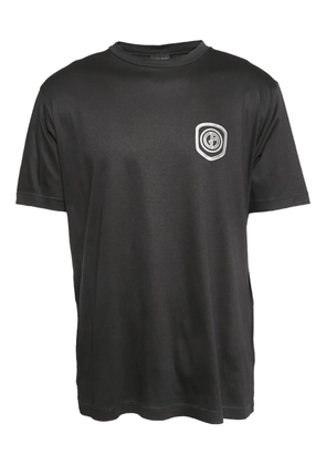 Giorgio Armani Pre-Owned shield detail T-shirt - Black