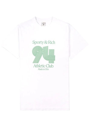 Sporty & Rich 94 Athletic Club cotton T-shirt - White