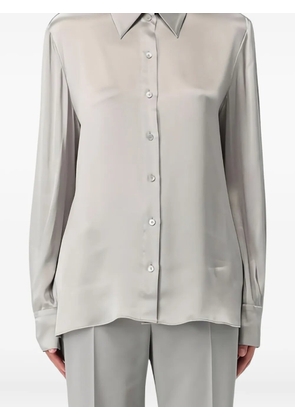 Alberta Ferretti buttoned satin shirt - Grey