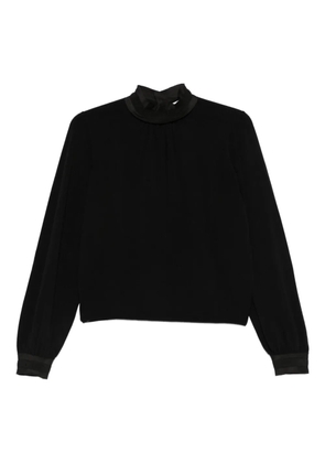 Ba&Sh cut-out high-neck jumper - Black