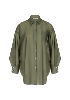 PARAMIDONNA Jade button-up beach shirt - Green