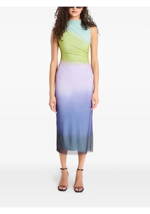 Desigual Lola ombré-effect ruched dress - Blue