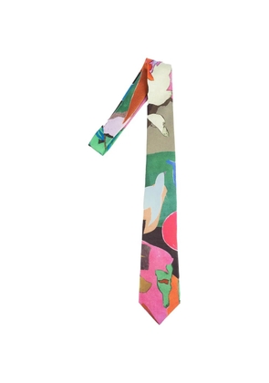 Paul Smith abstract-print tie - Pink