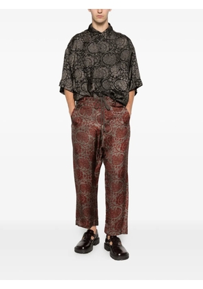 Uma Wang Teorya floral-print shirt - Black