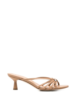 Aeyde Abby knotted strap sandals - Neutrals